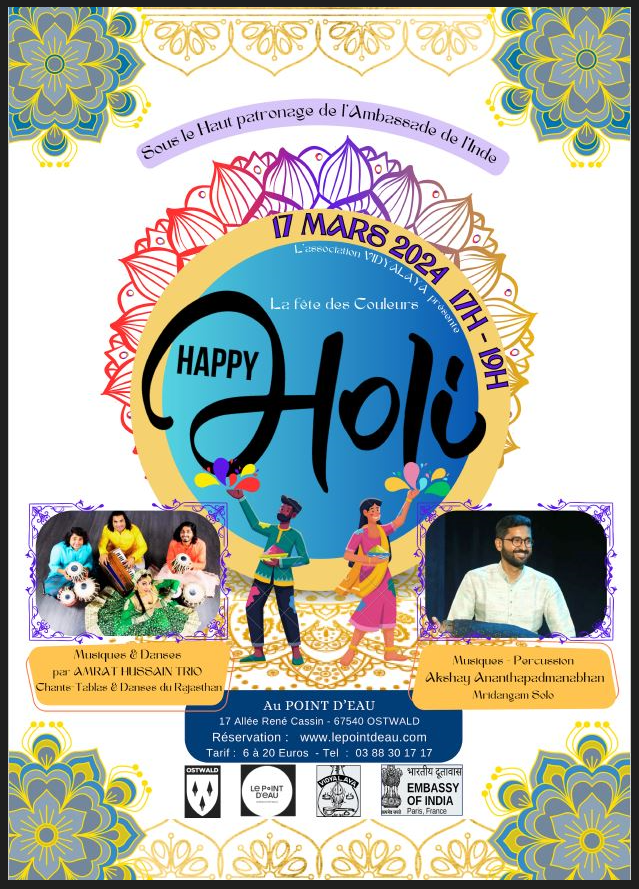 FESTIVAL HAPPY HOLI - Le Dimanche 17 Mars 2024